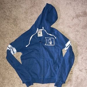 Duke University zip up hoodie sweatshirt